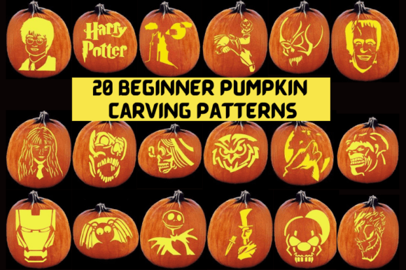 20 Beginner Pumpkin Carving Patterns