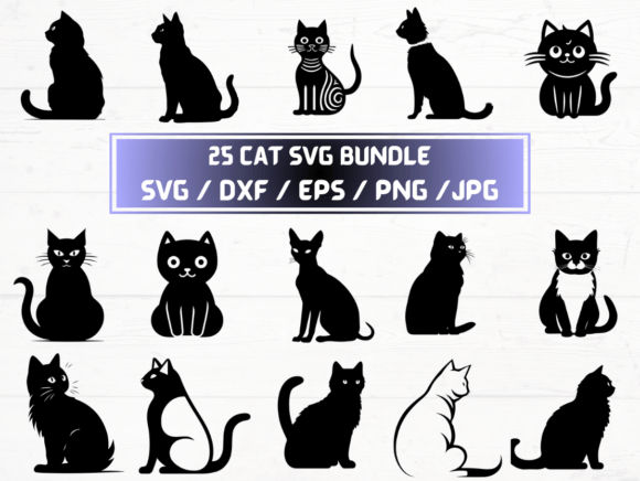 25 Cat SVG: Playful, Versatile Design Assets