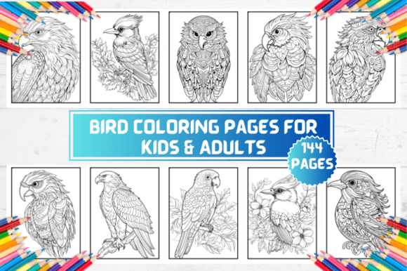 Bird Coloring Pages for Adults: A Creative, Calming, and Versatile Digital Printable Collection