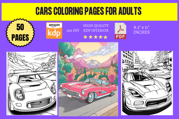 Cars Coloring Pages for Adults