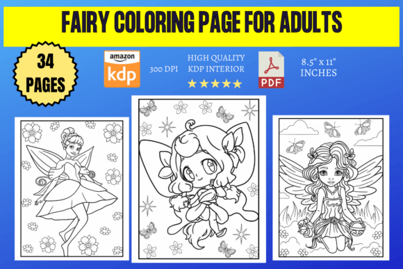 Fairy Coloring Page for Adults: A Whimsical Escape for All Ages