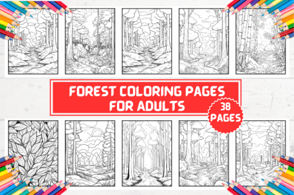 Forest Coloring Pages for Kids