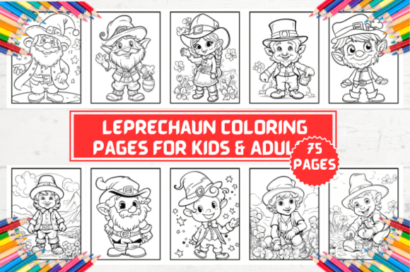 Leprechaun Coloring Pages for Kids