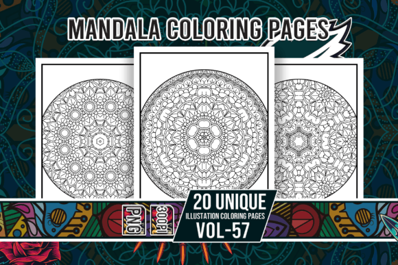 Mandala Coloring Pages Vol-57 Interiors