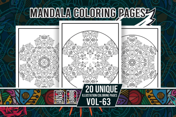 Mandala Coloring Pages Vol-63 Interiors