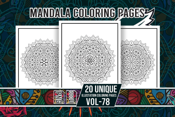 Mandala Coloring Pages Vol-78 Interiors