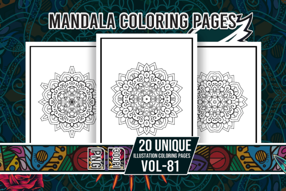 Mandala Coloring Pages Vol-81 Interiors
