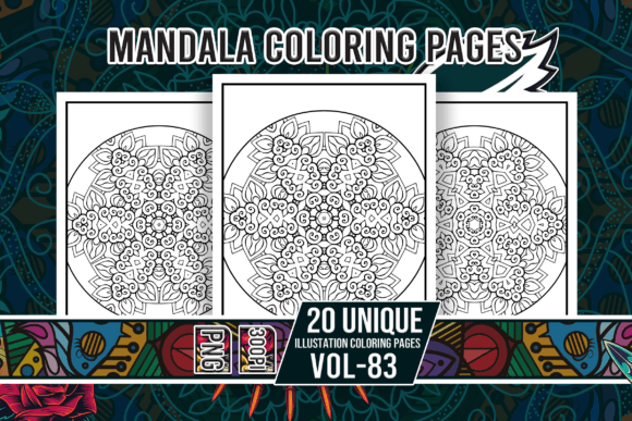 Mandala Coloring Pages Vol-83 Interiors