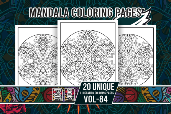 Mandala Coloring Pages Vol-84 Interiors