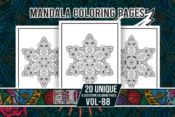 Mandala Coloring Pages Vol-88 Interiors