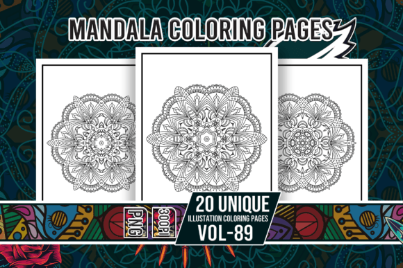 Mandala Coloring Pages Vol-89 Interiors