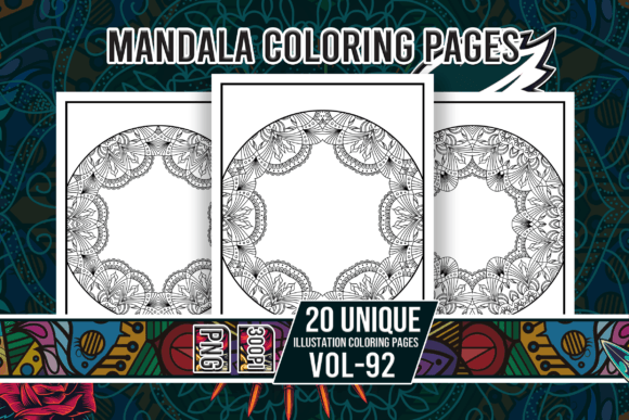 Mandala Coloring Pages Vol-92 Interiors