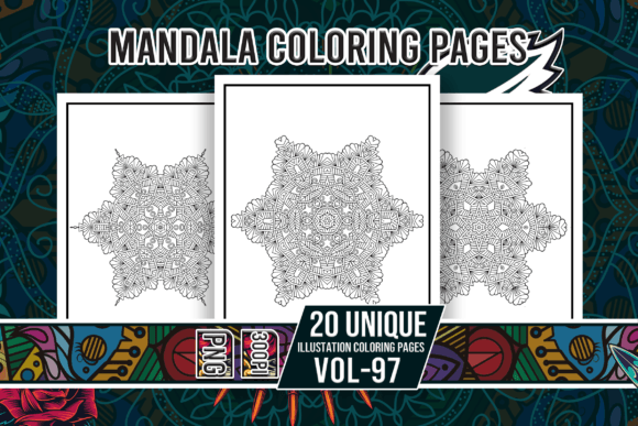 Mandala Coloring Pages Vol-97 Interiors