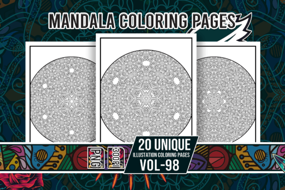 Mandala Coloring Pages Vol-98 Interiors