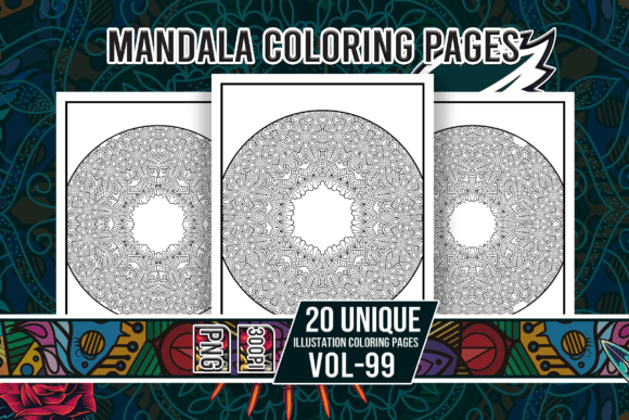 Mandala Coloring Pages Vol-99 Interiors
