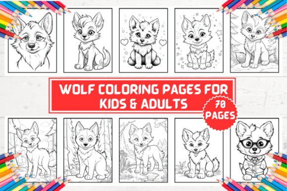 Wolf Coloring Pages for Kids
